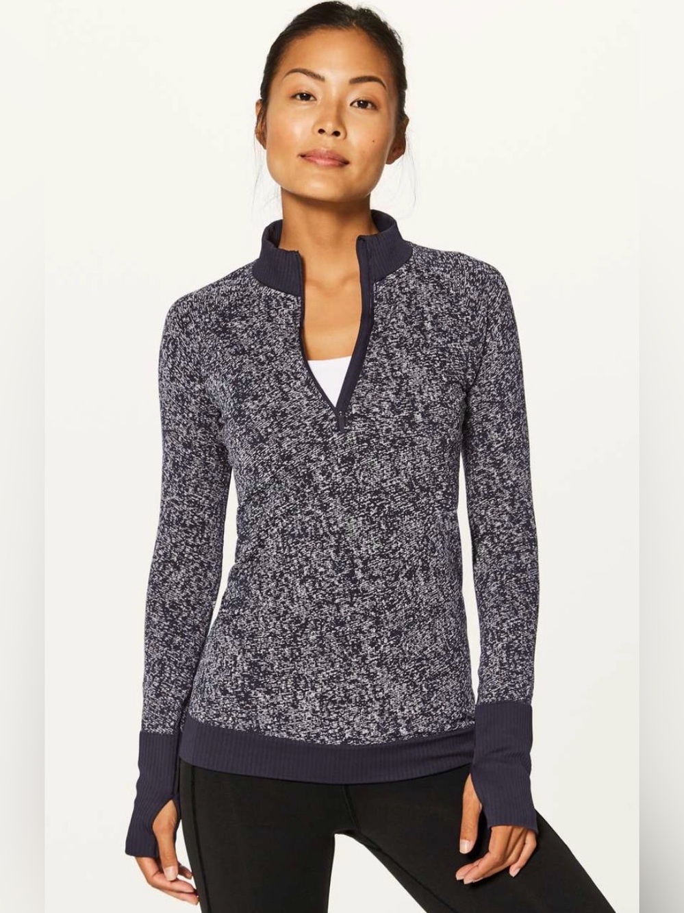 lululemon athletica rest less Marled Half-Zip Pullover
